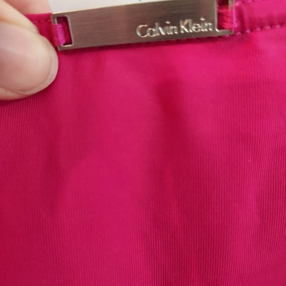 Calvin Klein Swimwear Hot Pink One-Piece Swimsuit in Size 16 - Picture 10 of 12